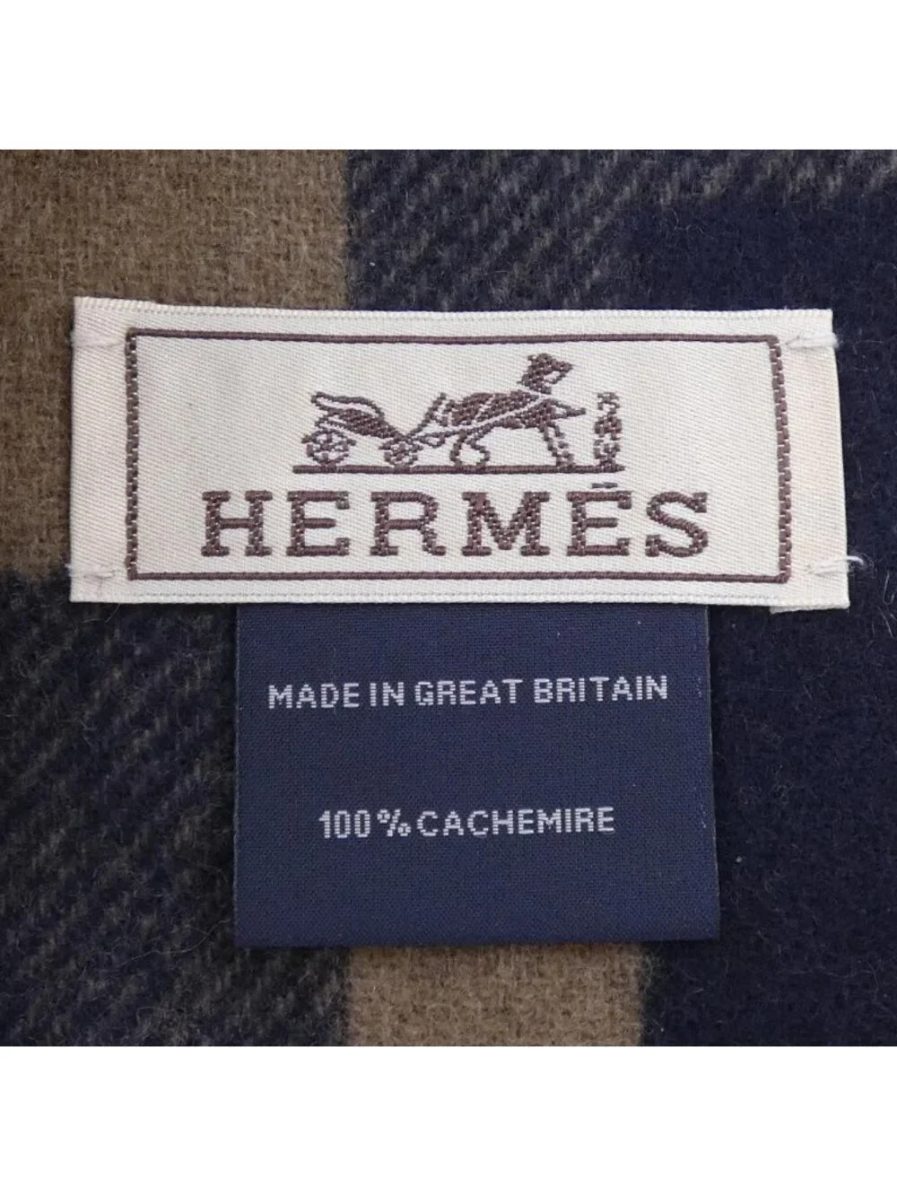 Hermes Passant Scarf Navy